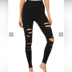 High-Waist Ripped Warrior Legging